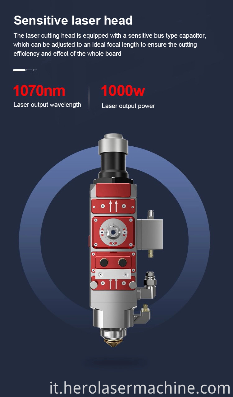 Produttore Herolaser 1000W IPG CNC MACCHINA ATTREZZATURA DI TAGLIE DI TAGLIO LASER